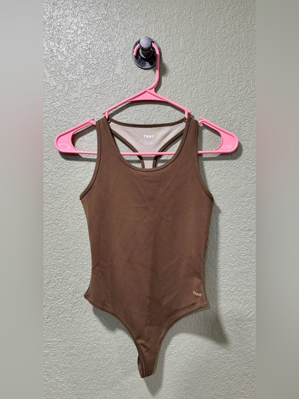 TNA Brown Racerback Bodysuit XS